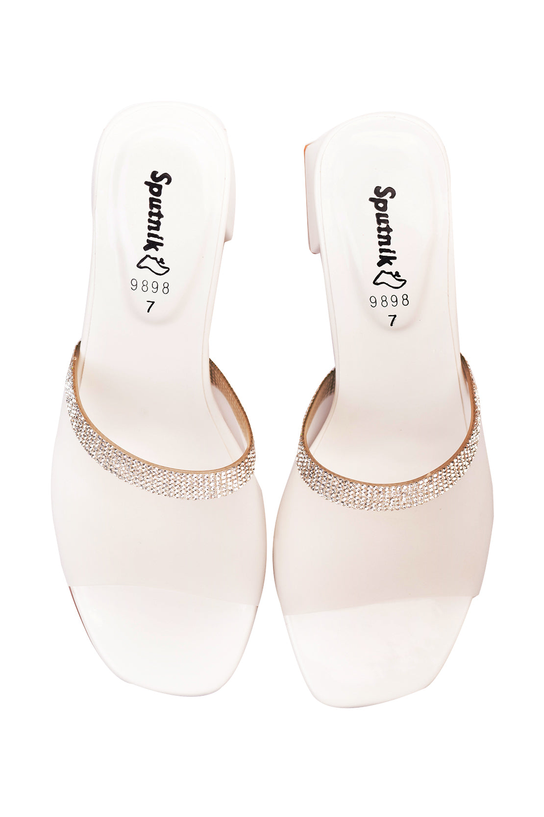 White Fancy Slipper J02410/003