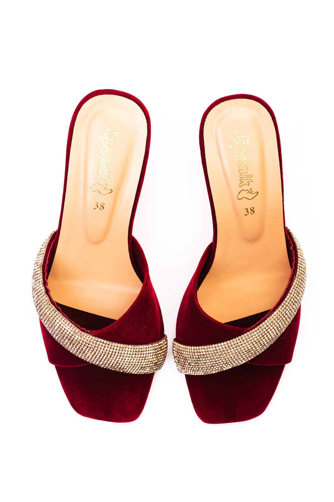 Maroon Suede Fancy Slipper J02428/17s