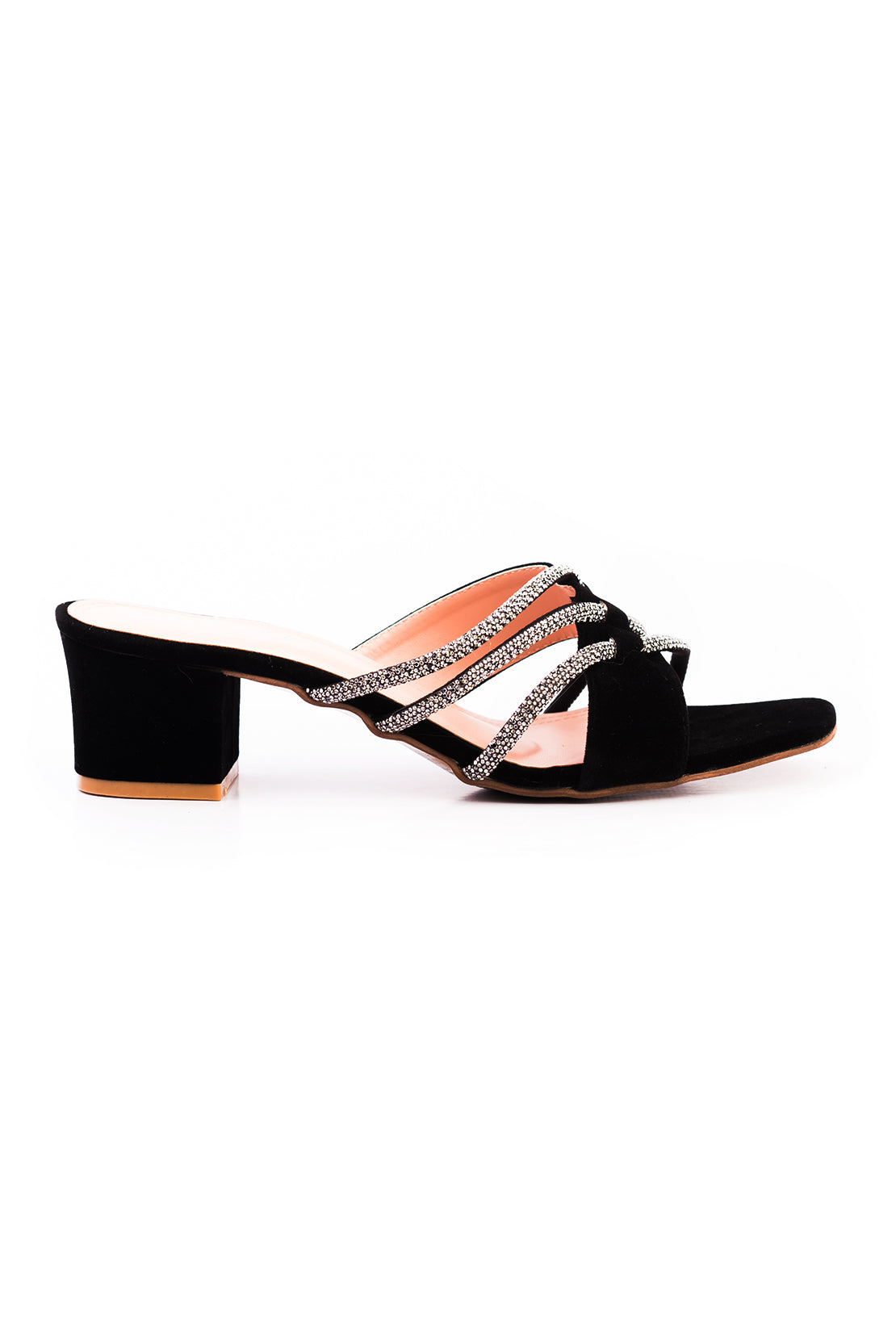 Black Suede Fancy Slipper J02453/2s0