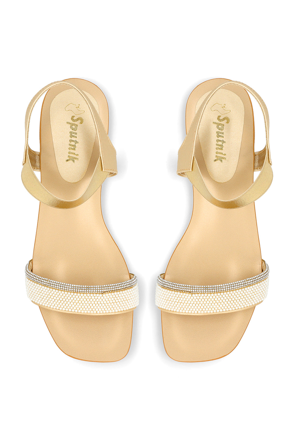 Golden Flat Sandal J03153/011