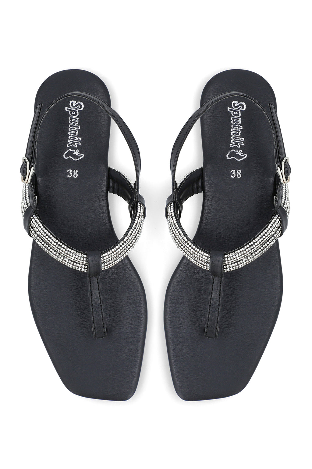 Black Flat Sandal J03175/002