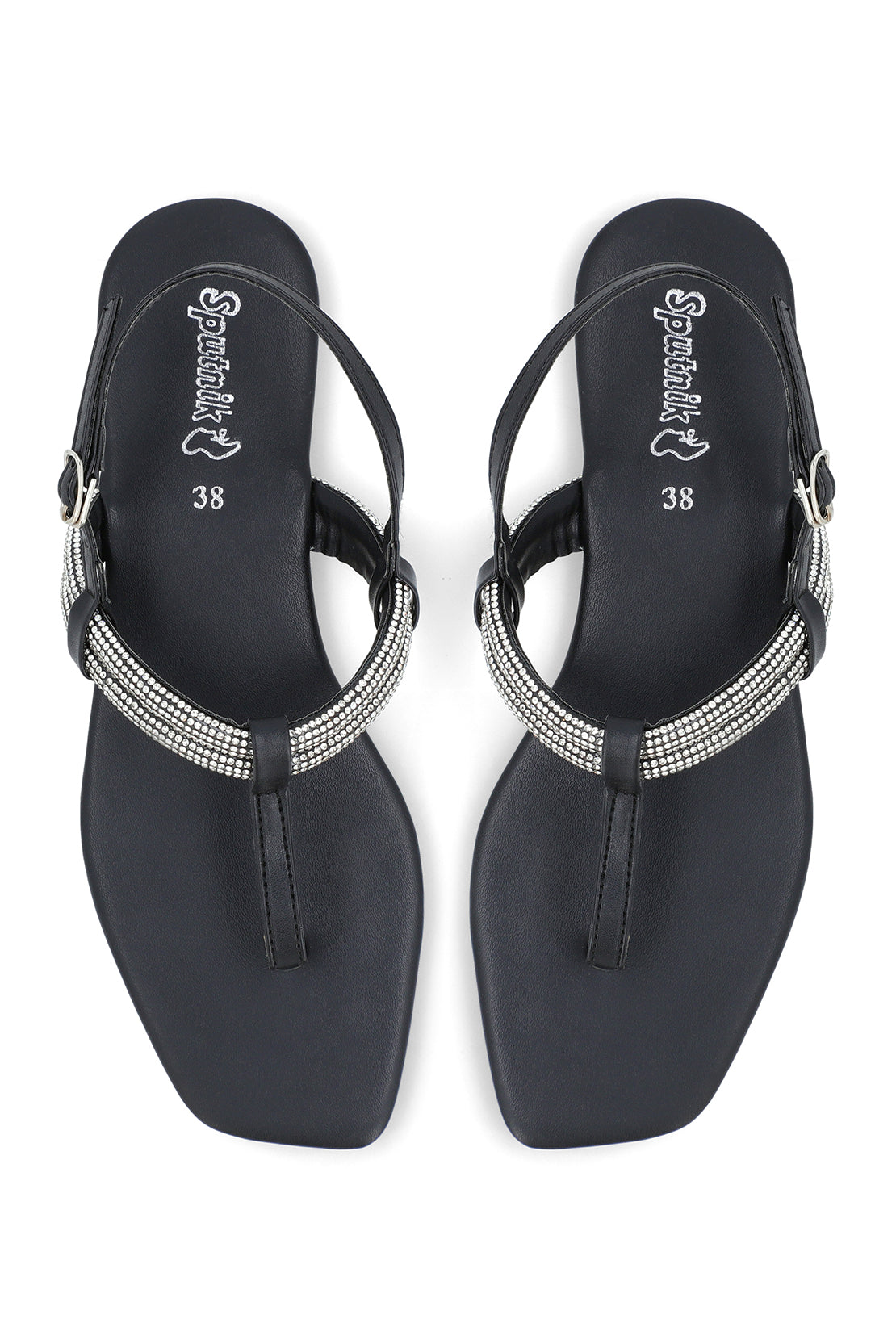 Black Flat Sandal J03175/002