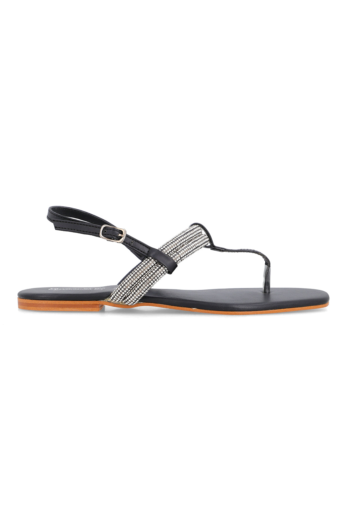 Black Flat Sandal J03175/002