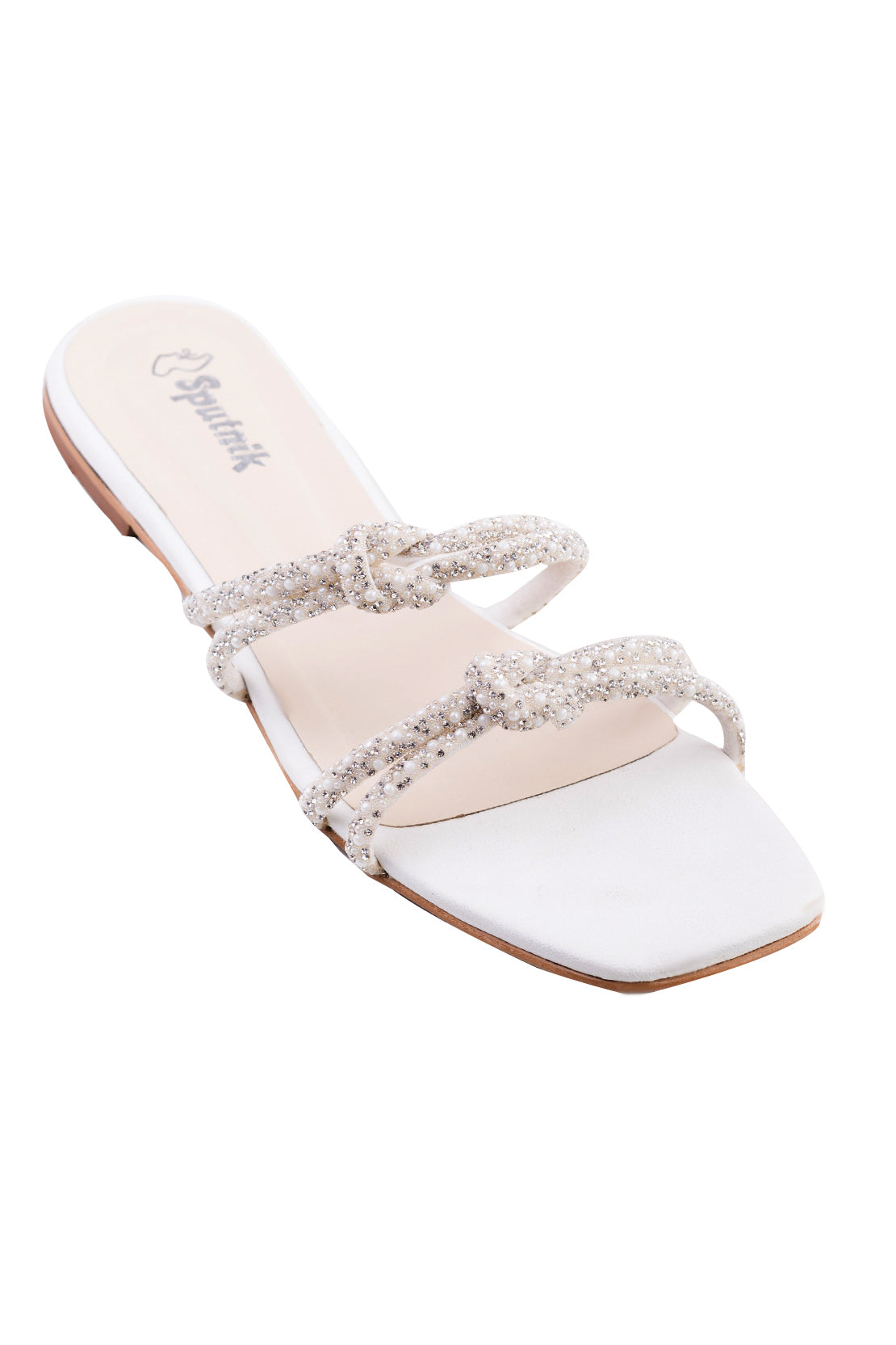 White Flat Slipper J03252/003
