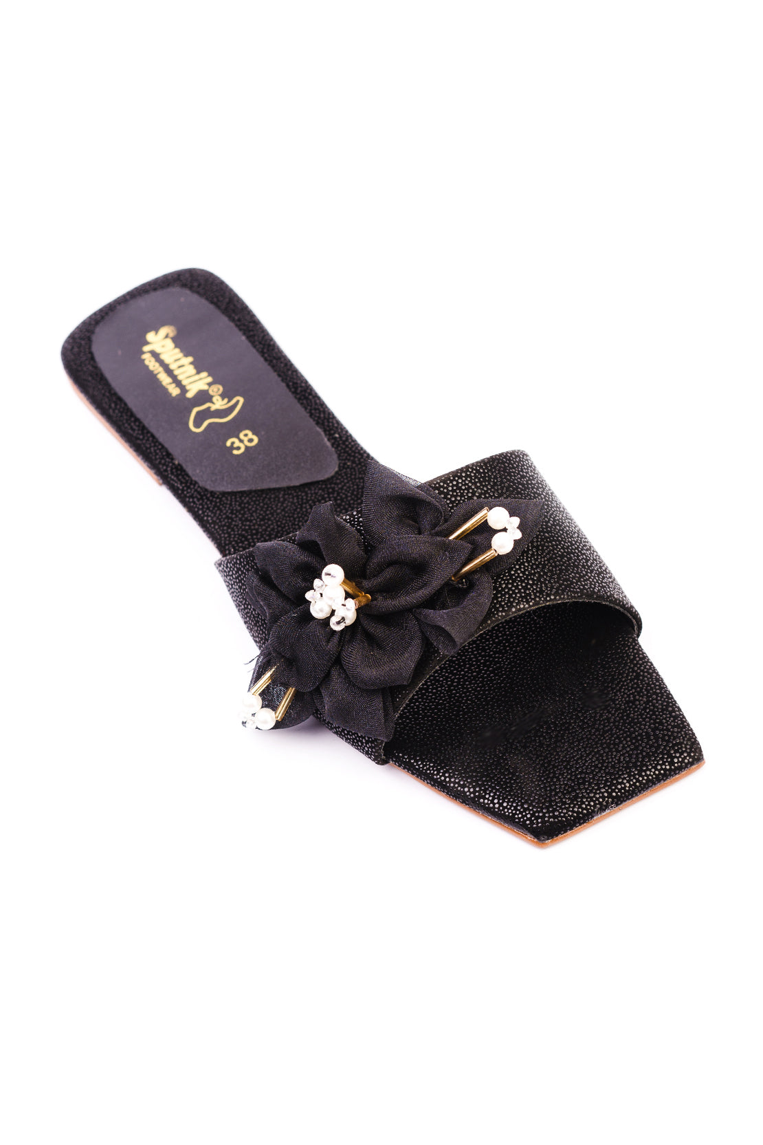 Black Flat Slipper J03279/002