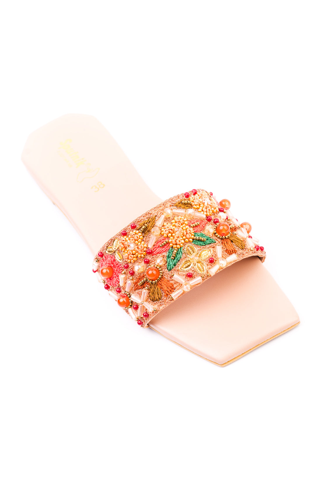 Peach Multi Flat Slipper JJ2108/13M