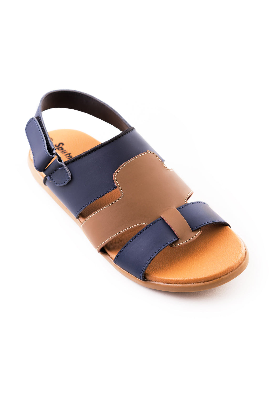 Blue and Fawn Sandal K00723/506