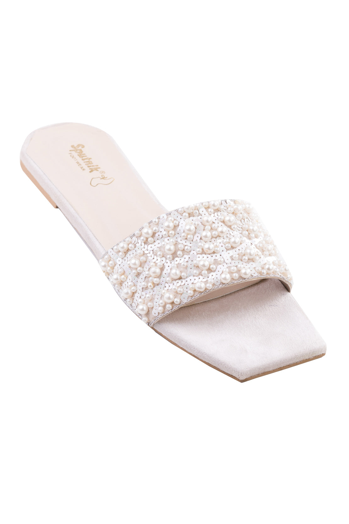Cream Flat Slipper K02113/0C6
