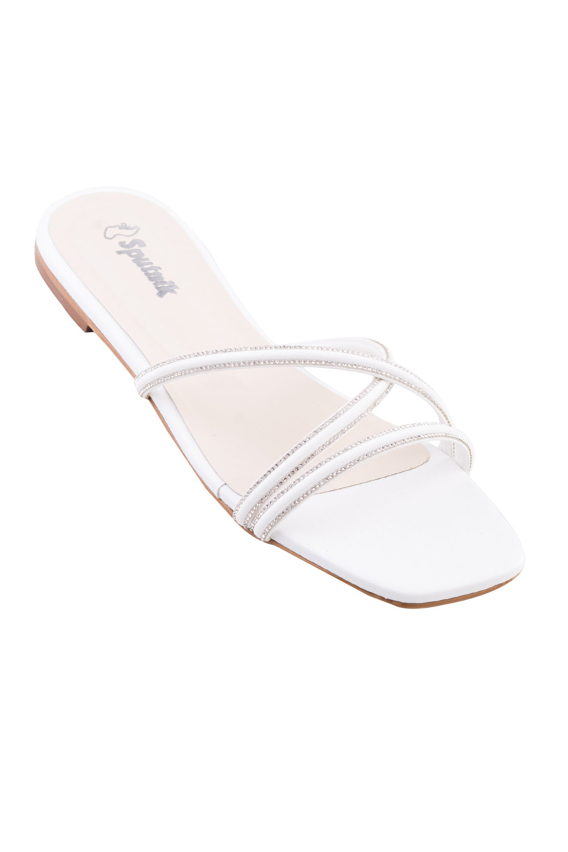 White Flat Slipper K02119/003