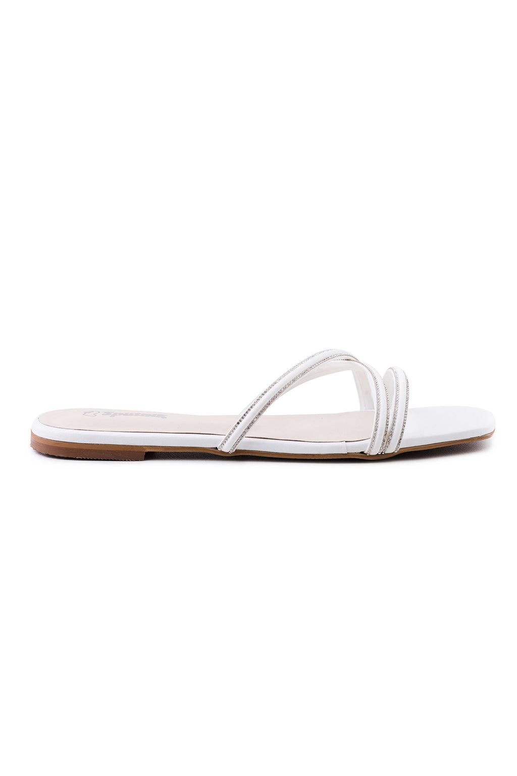 White Flat Slipper K02119/003