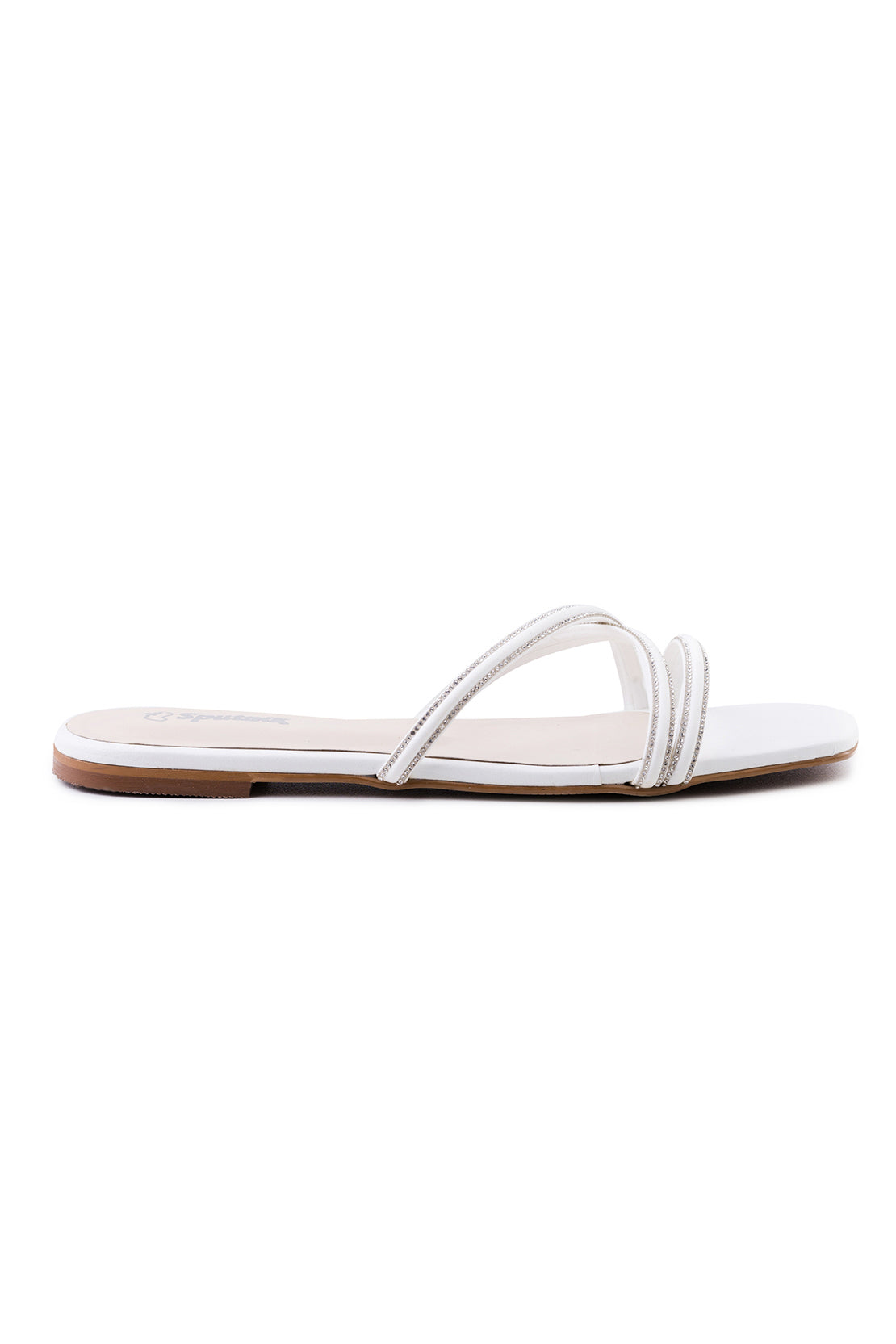 White Flat Slipper K02119/003