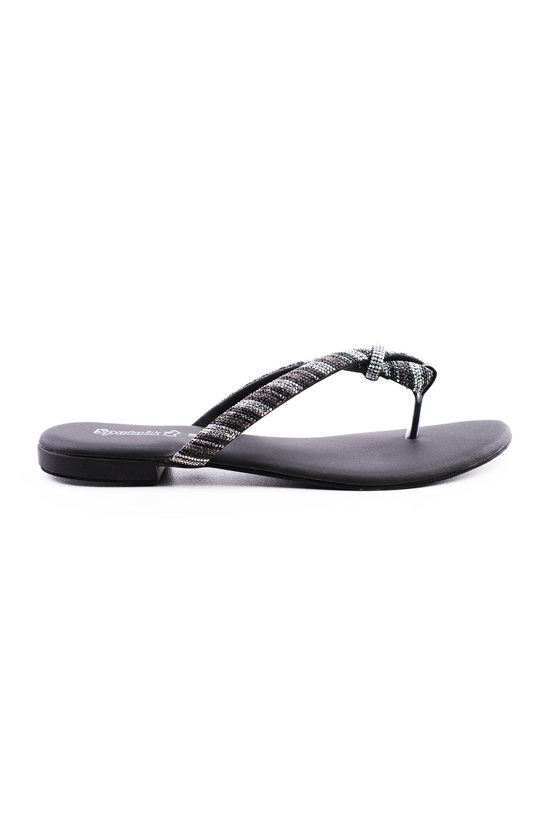 Black Flat Slipper K03277/002