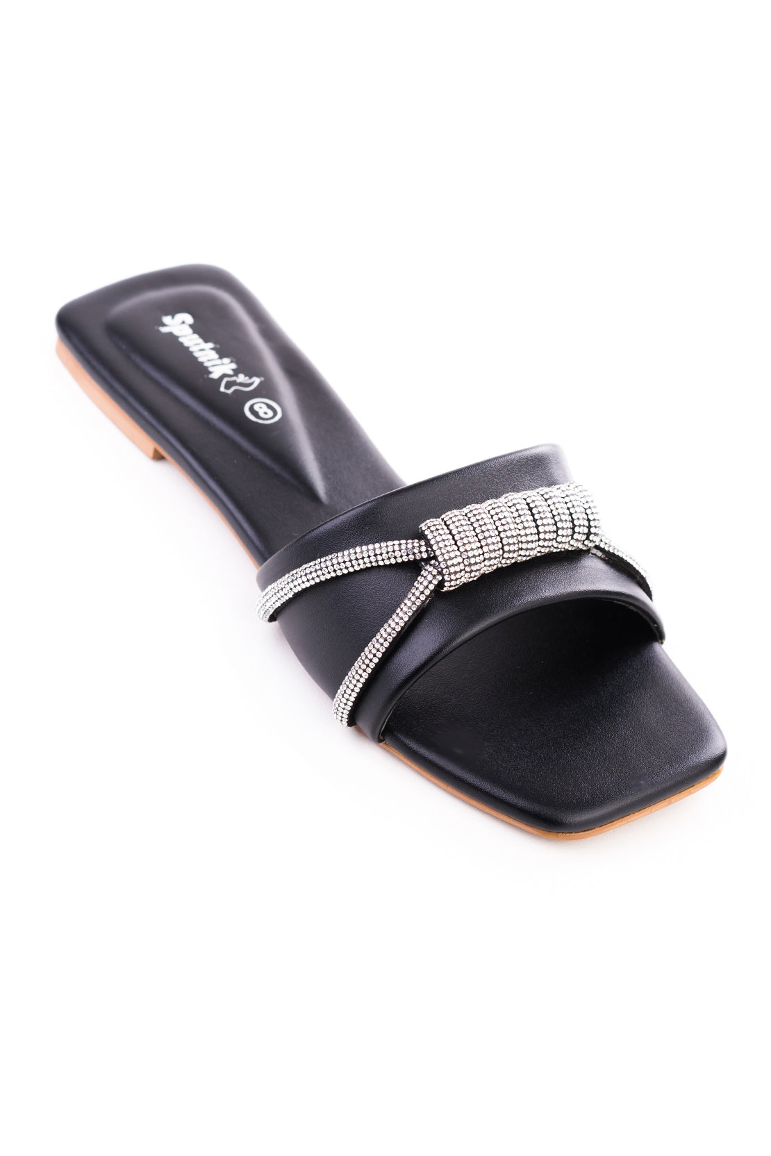 Black Flat Slipper K02191/002