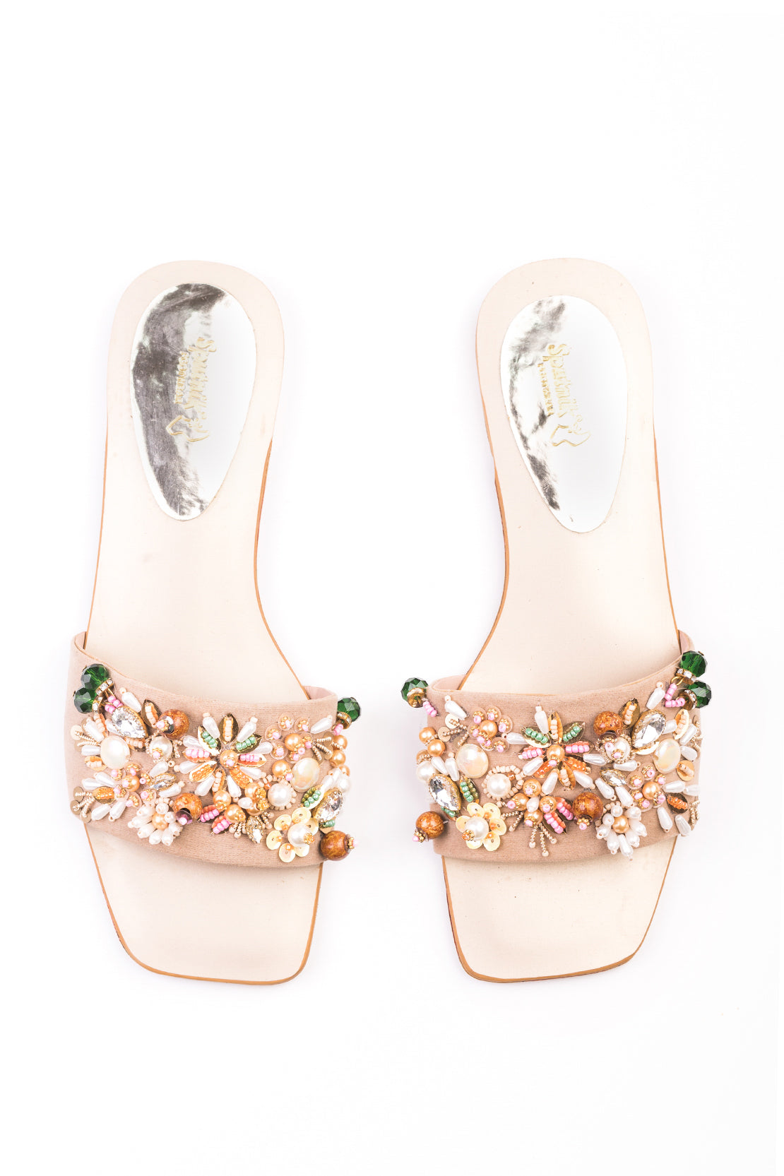 Fawn Suede Flat Slipper K02196/06s