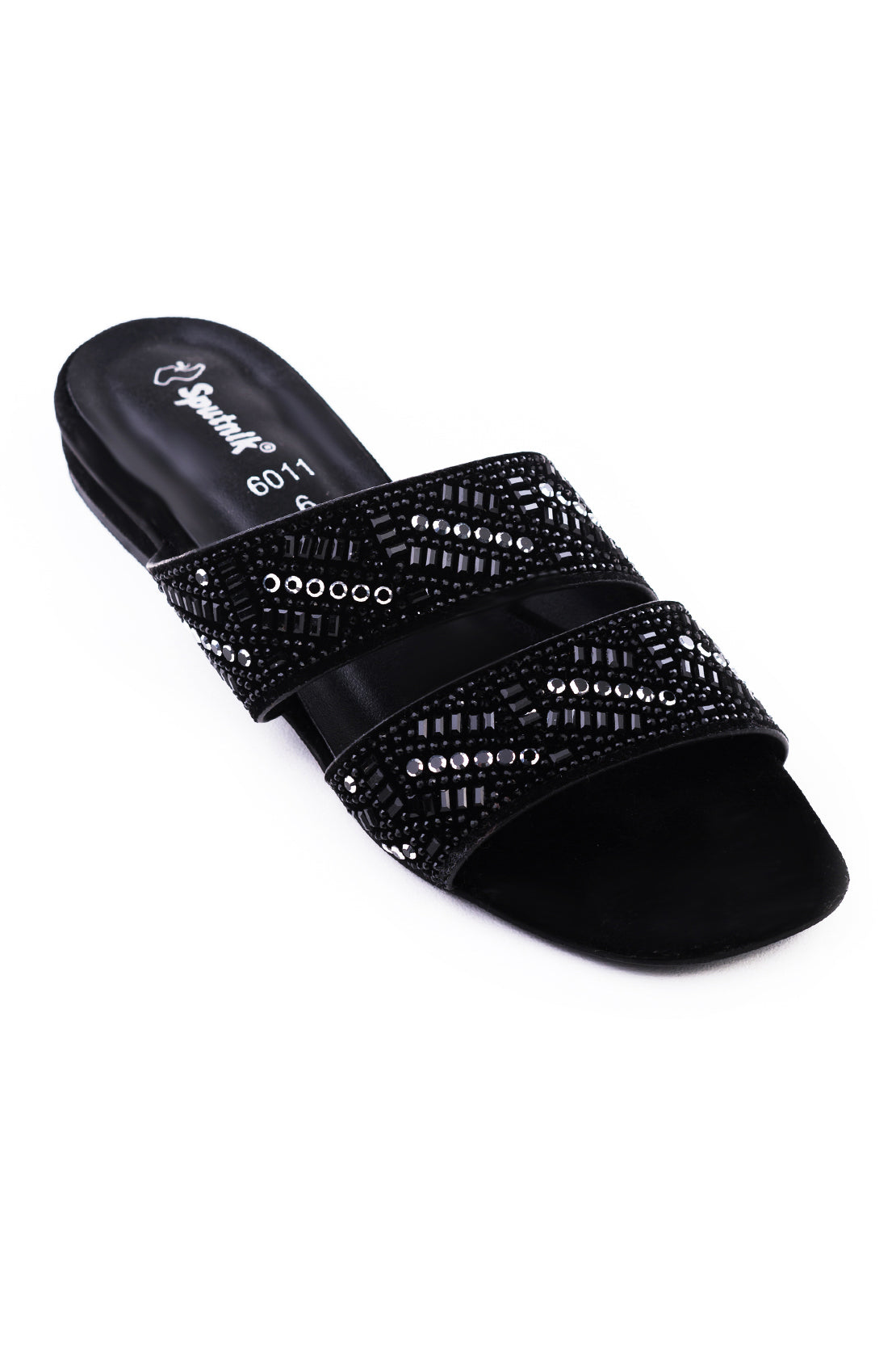 Black Suede Flat Slipper K02223/2s0