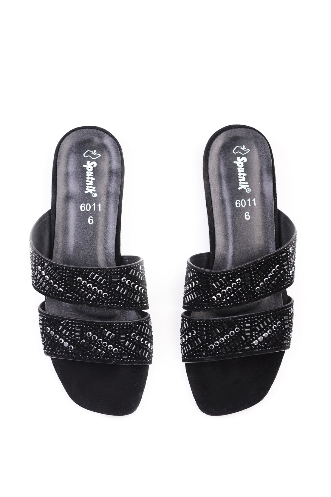 Black Suede Flat Slipper K02223/2s0