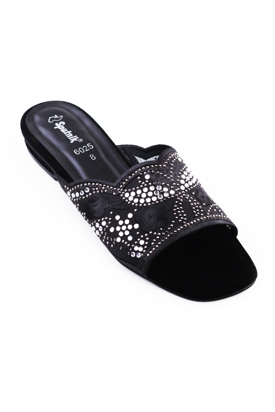 Black Suede Flat Slipper K02224/2s0