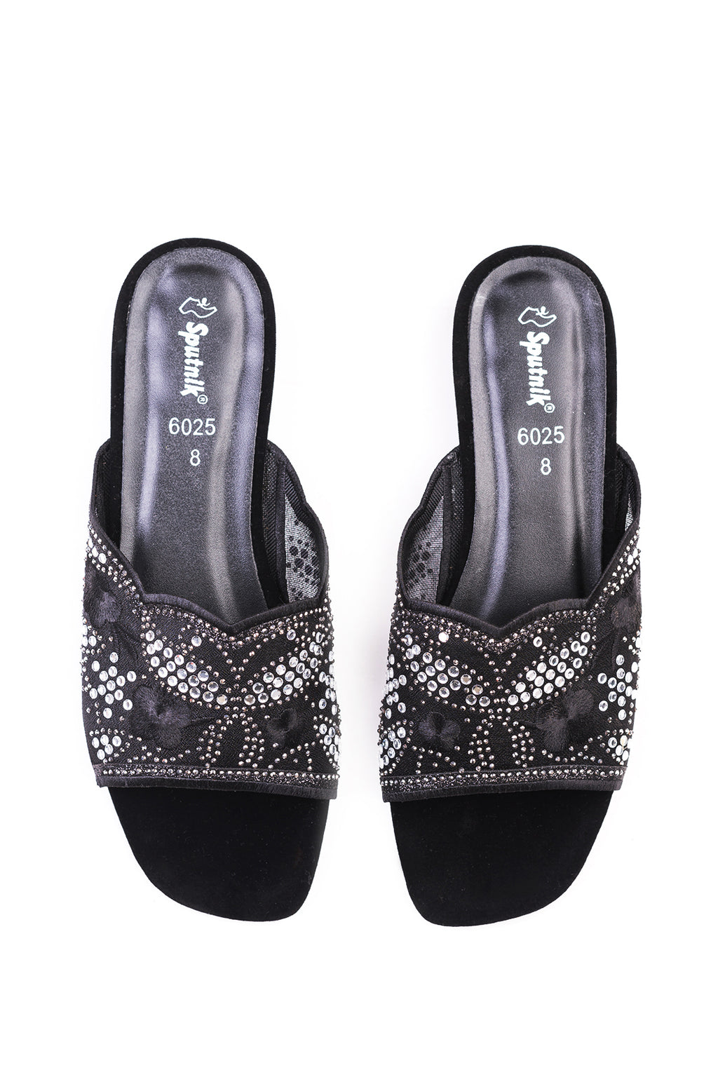 Black Suede Flat Slipper K02224/2s0