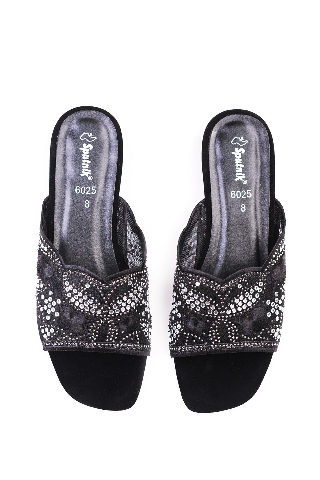 Black Suede Flat Slipper K02224/2s0