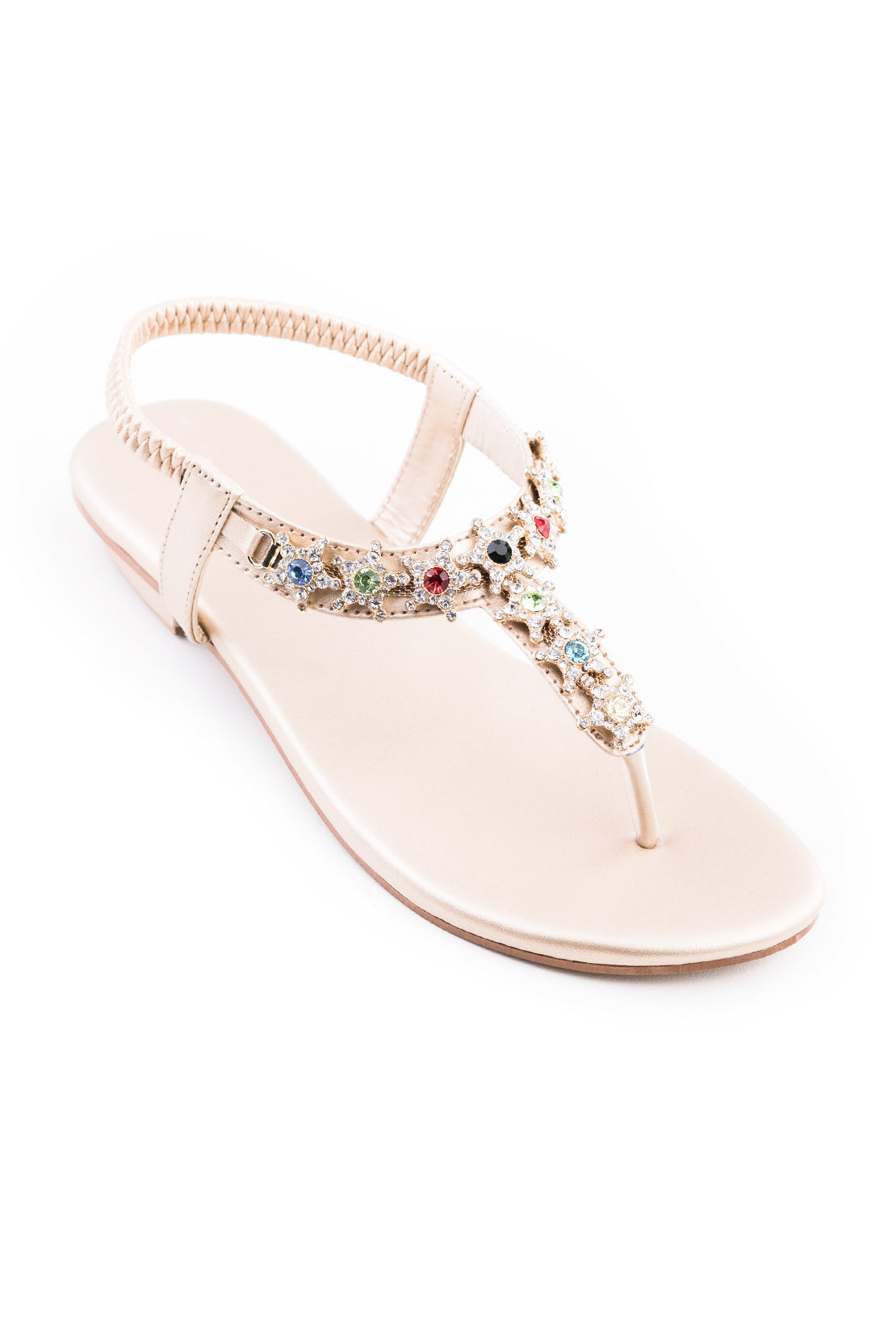Golden Flat Sandal K02226/011