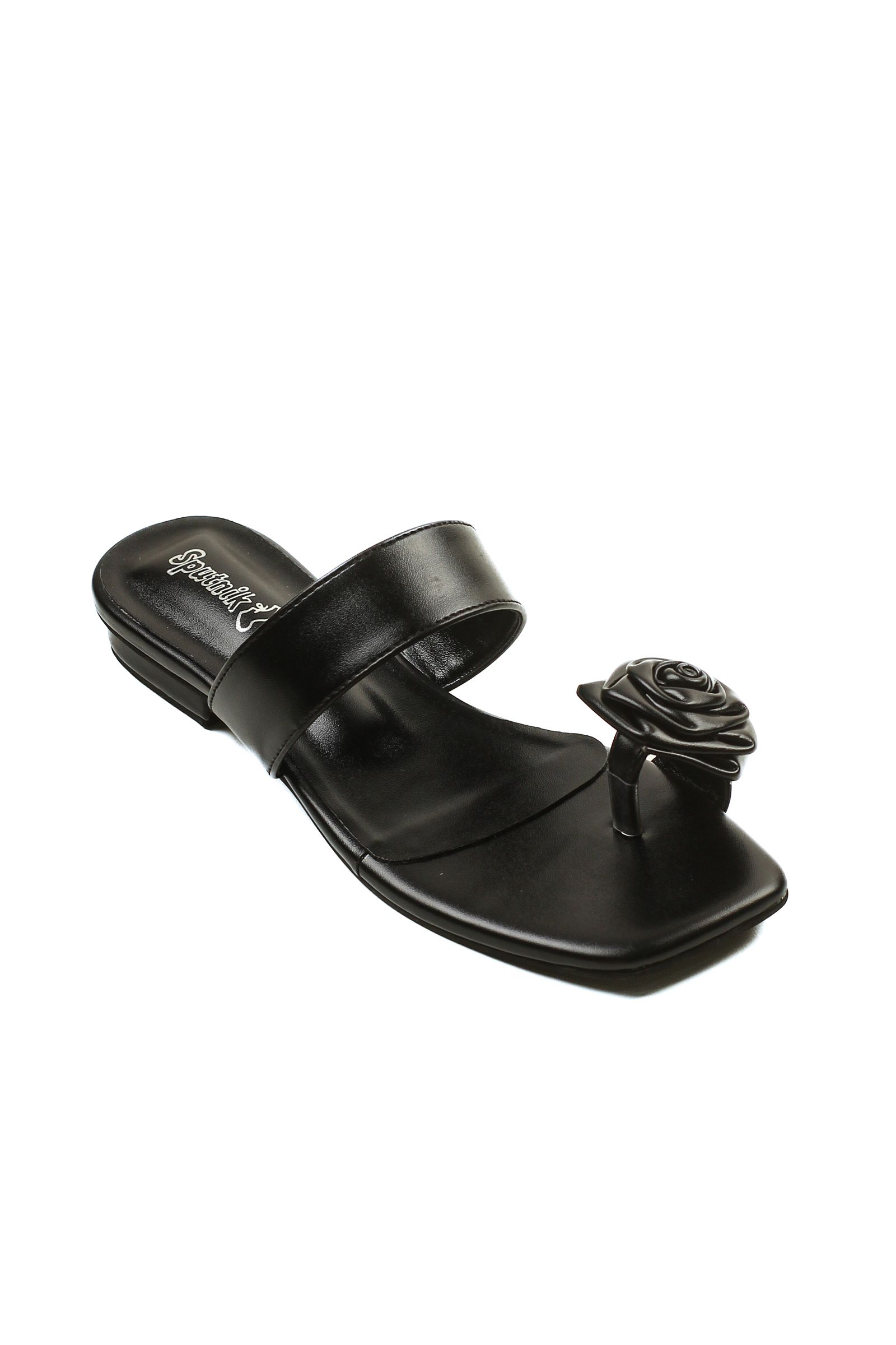 Black Flat Slipper K02237/002