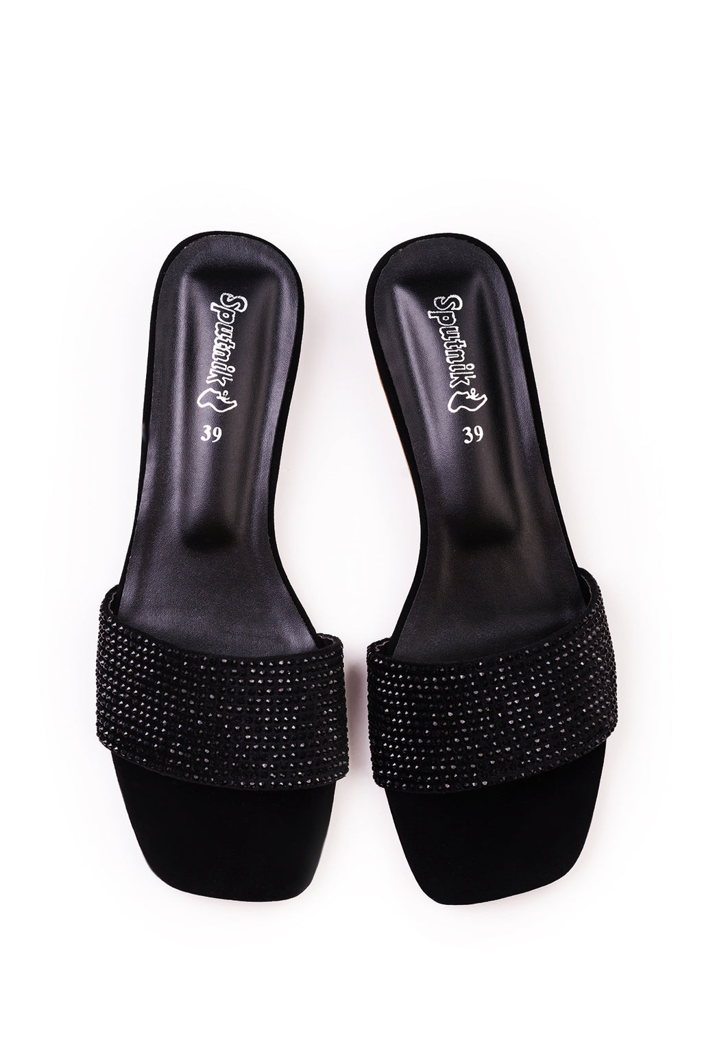 Black Suede Flat Slipper K02255/2s0