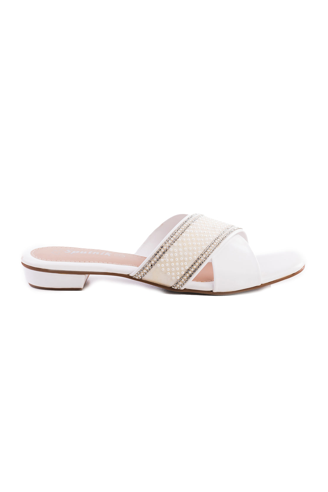 White Flat Slipper K02259/003
