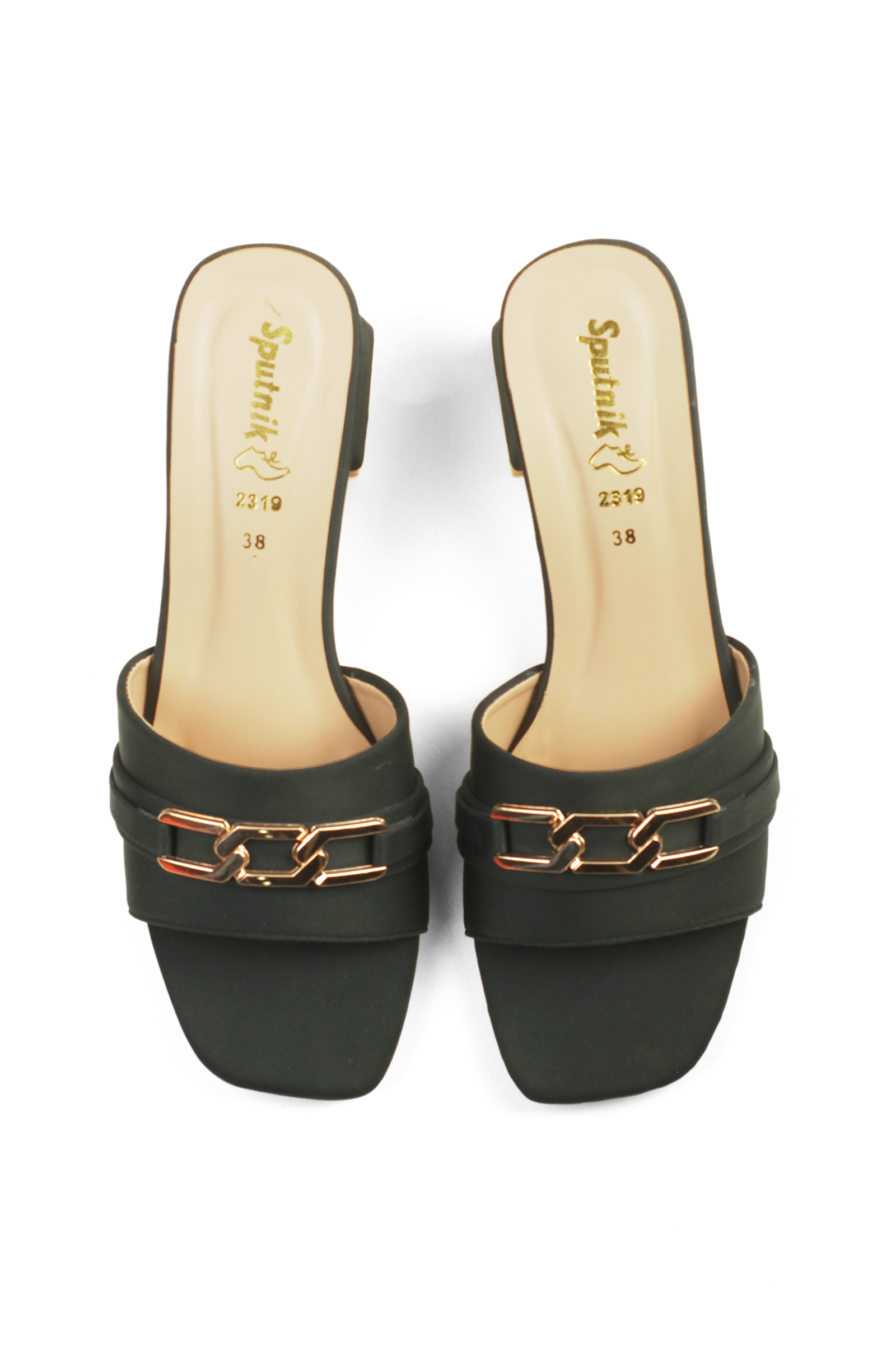 Green Casual heel K02401/007