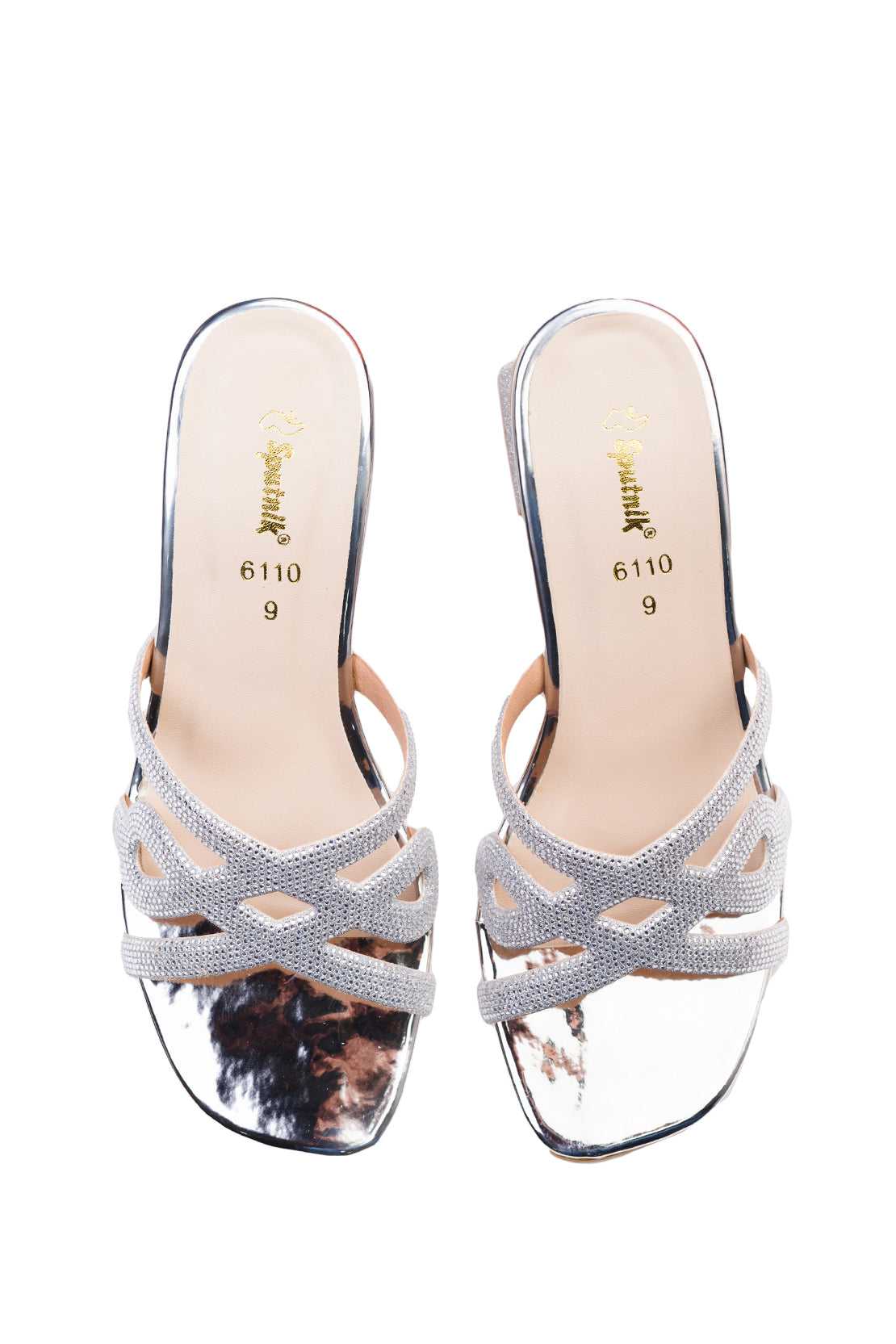 Silver Fancy Slipper K02444/010