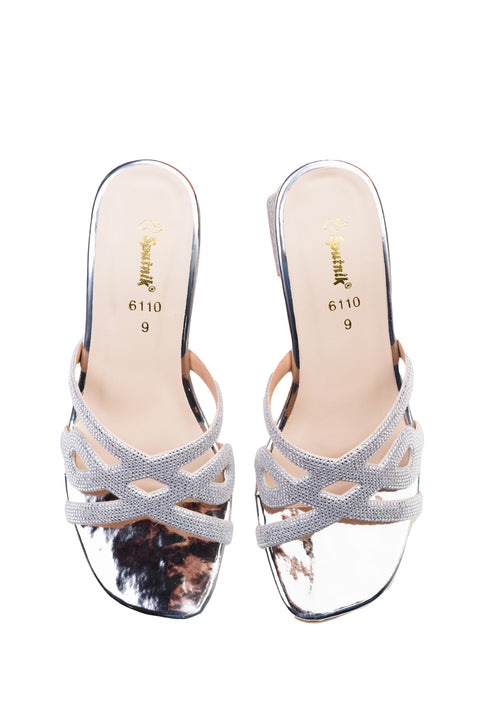 Silver Fancy Slipper K02444/010
