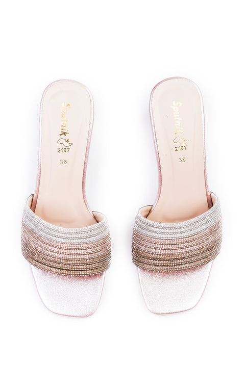 Peach Multi Fancy Slipper K02712/13M