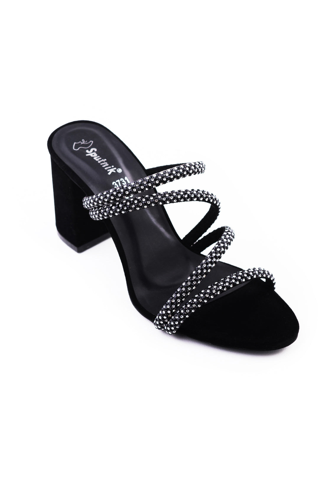 Black Suede Fancy Slipper K02713/2s0