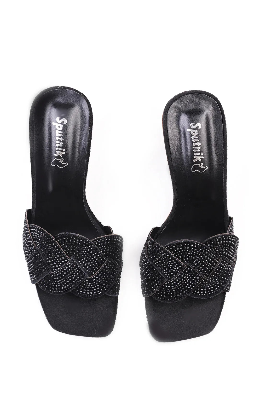 Black Fancy Slipper K02722/002 – Sputnik Footwear