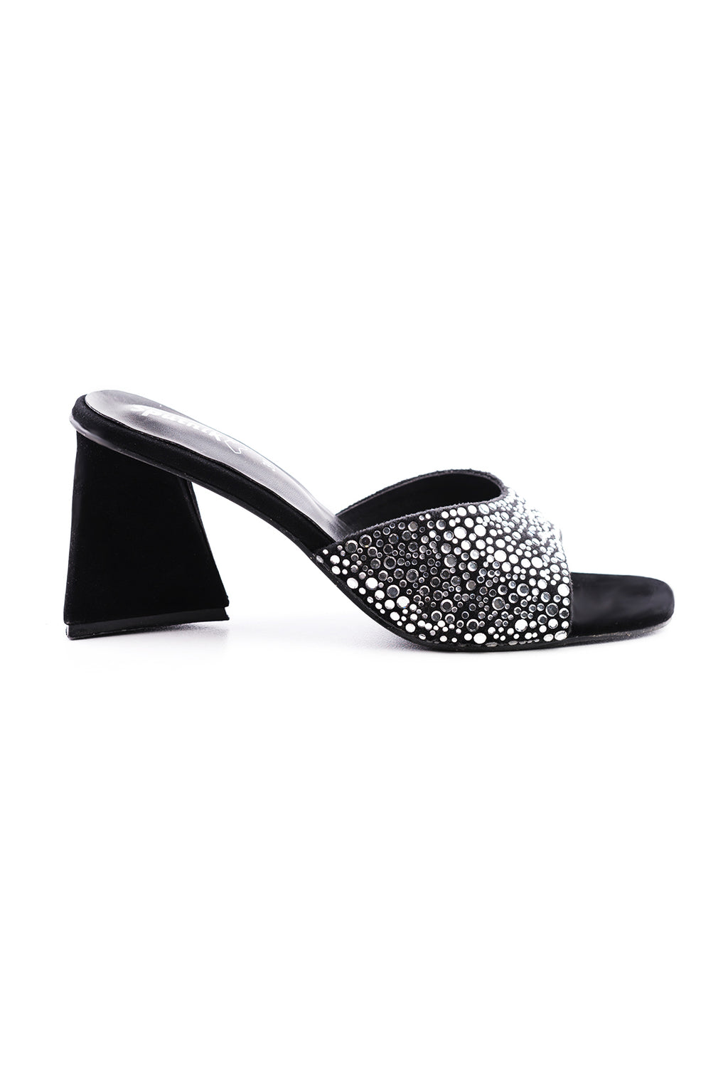 Black Champion Suede Fancy Slipper K02727/2SC