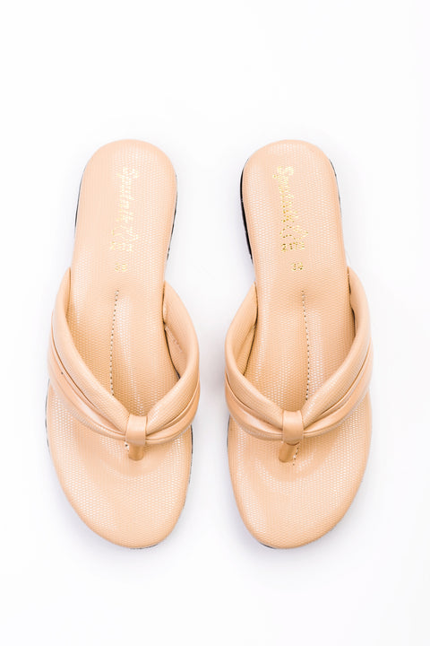 Fawn Flat Slipper K02914/006