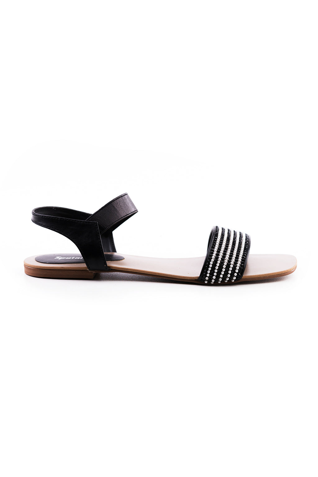 Black Flat Sandal K03176/002
