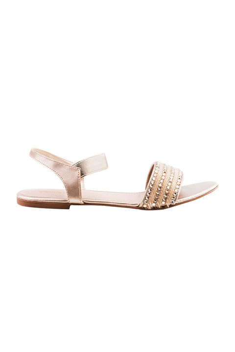 Golden Flat Sandal K03185/011