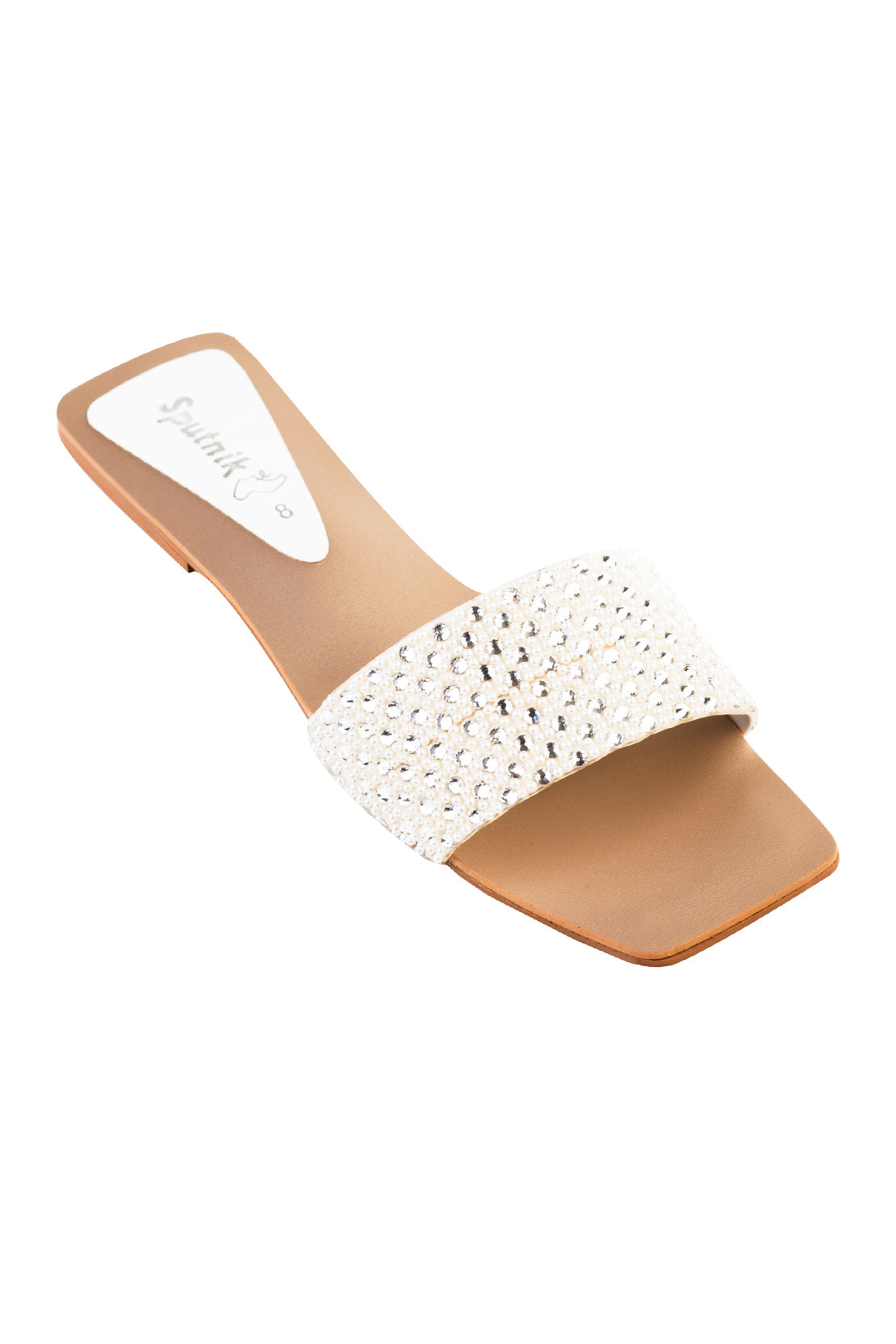 White Flat Slipper K03212/003
