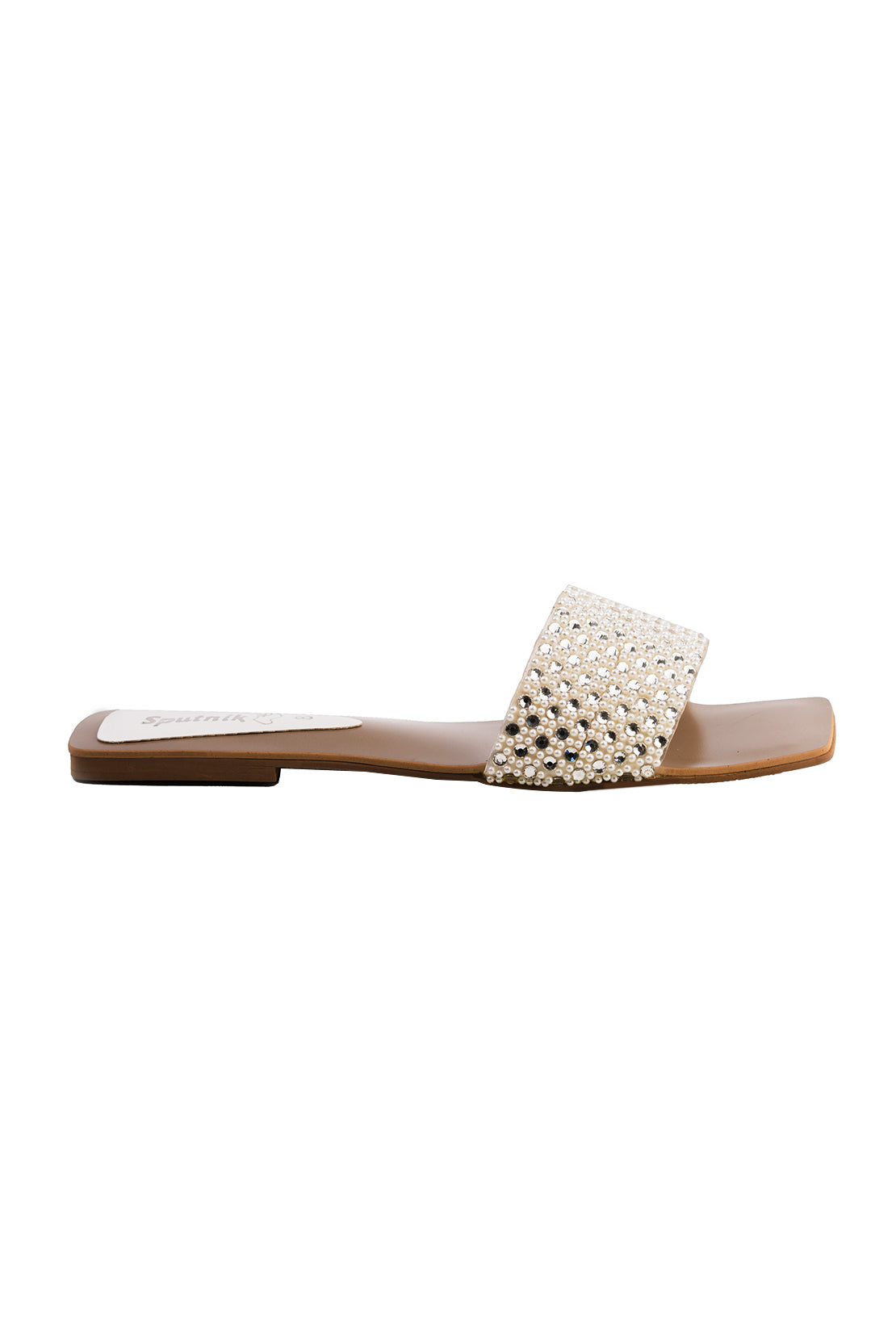 White Flat Slipper K03212/003