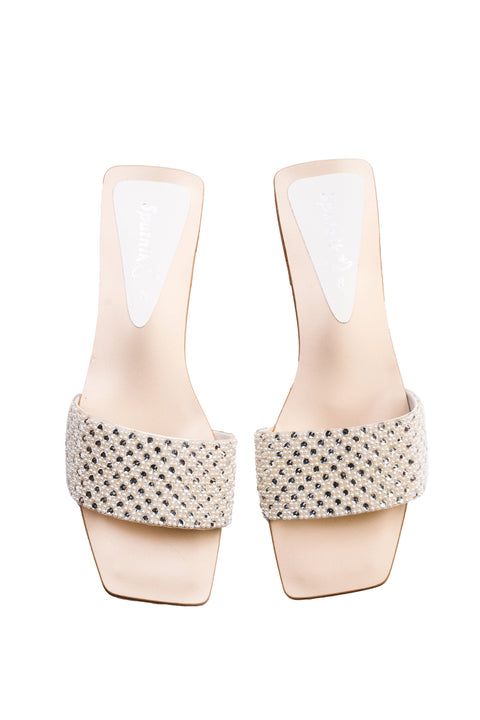 White Flat Slipper K03212/003