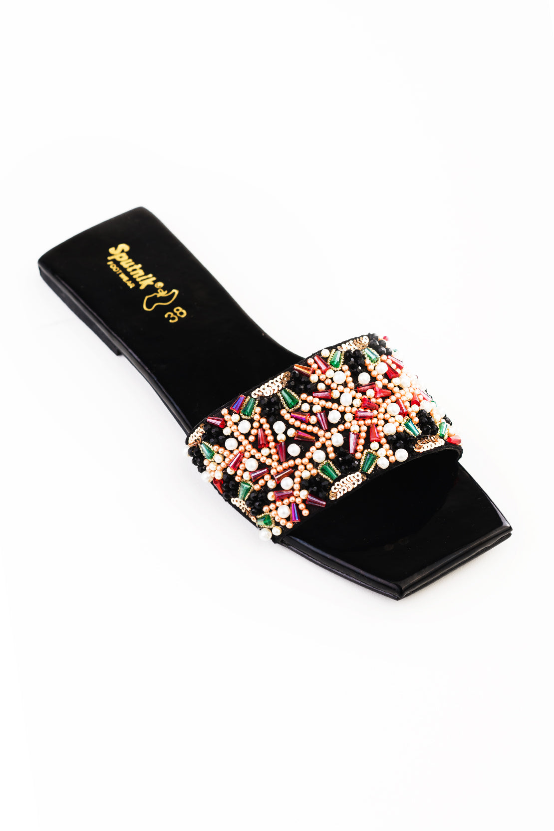 Black Flat Slipper K03228/002