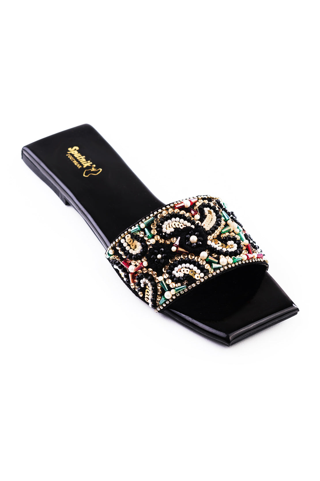 Black Flat Slipper K03233/002