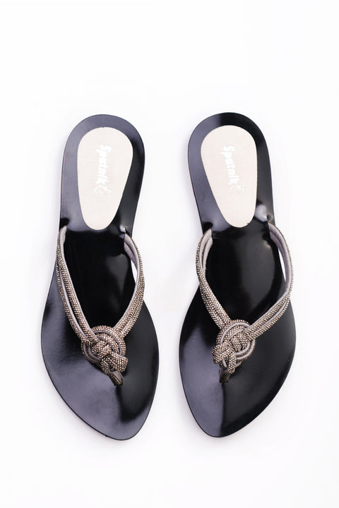 Grey Flat Slipper K03256/015