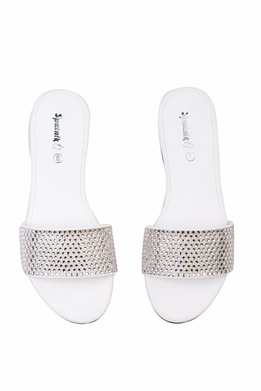White Flat Slipper K03263/003
