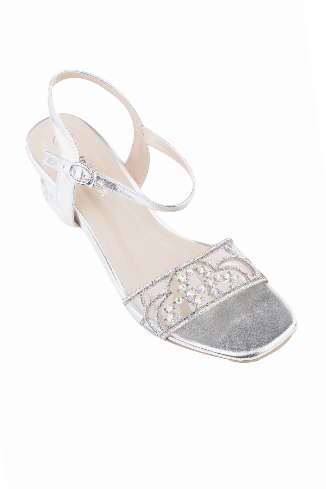 Silver Fancy Sandal K03457/010