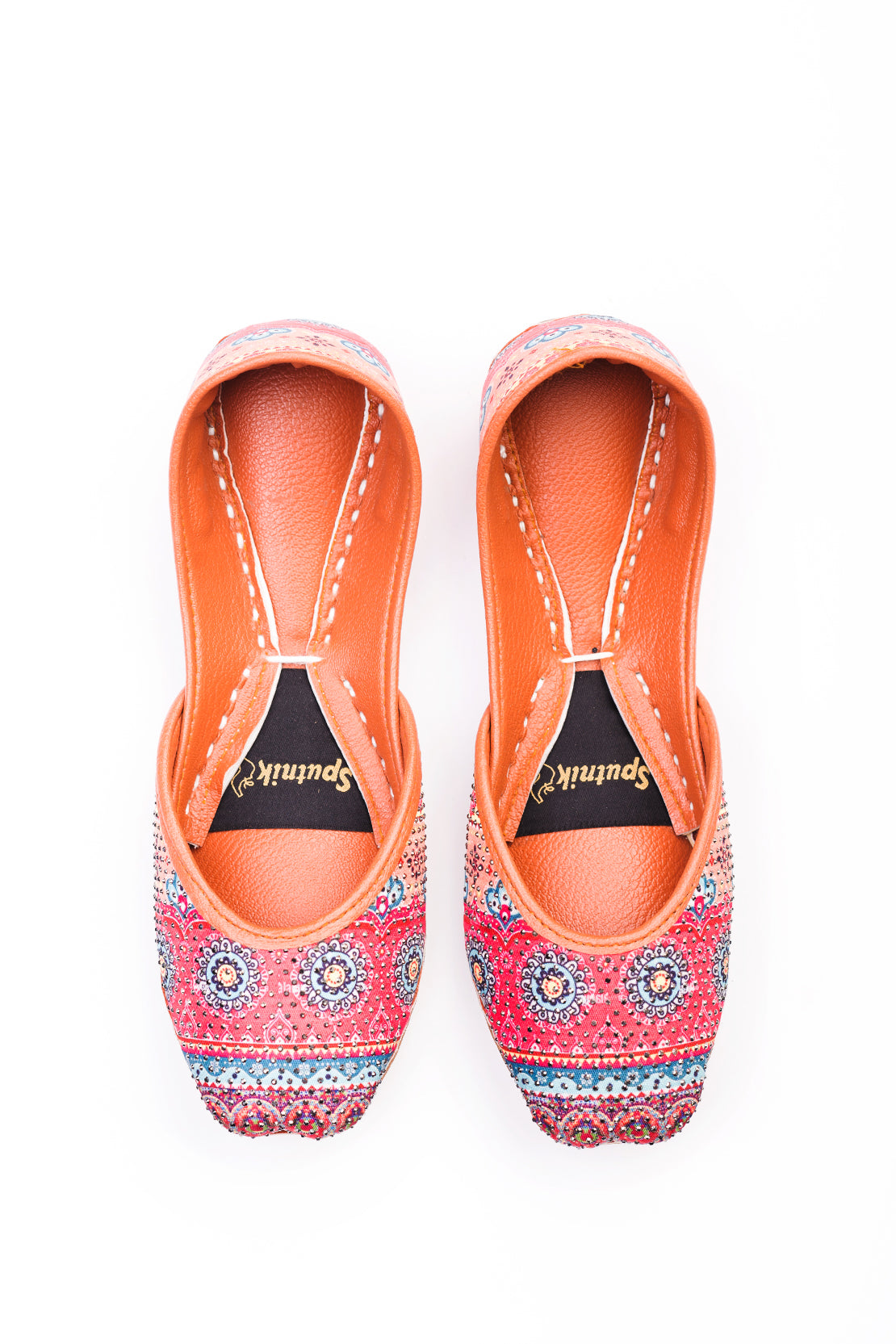 Peach Multi Khussa K04243/13M