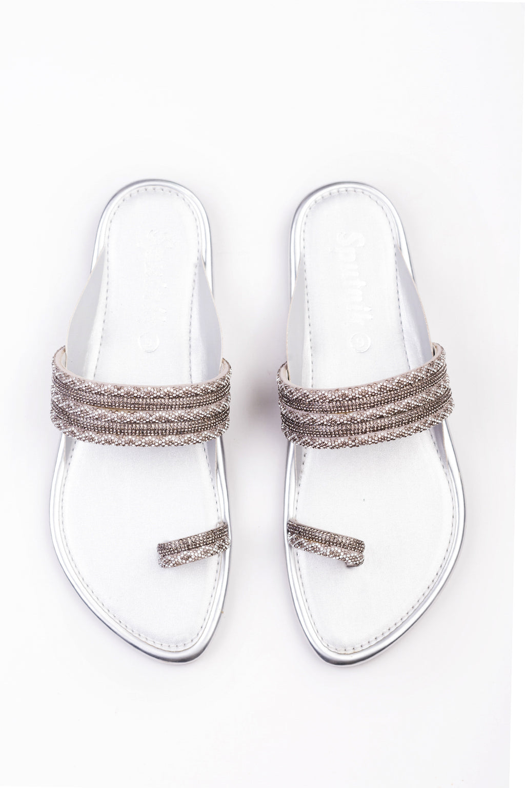 Silver Flat Slipper KK2171/010