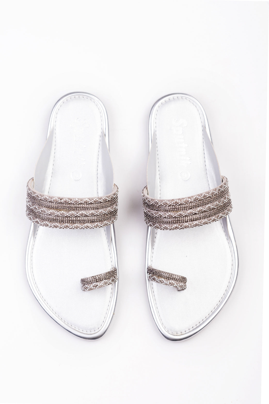 Silver Flat Slipper KK2171/010