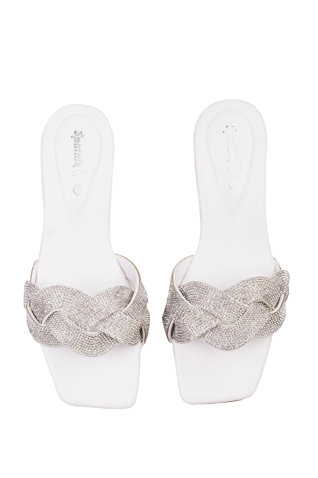 White Flat Slipper KK2253/003