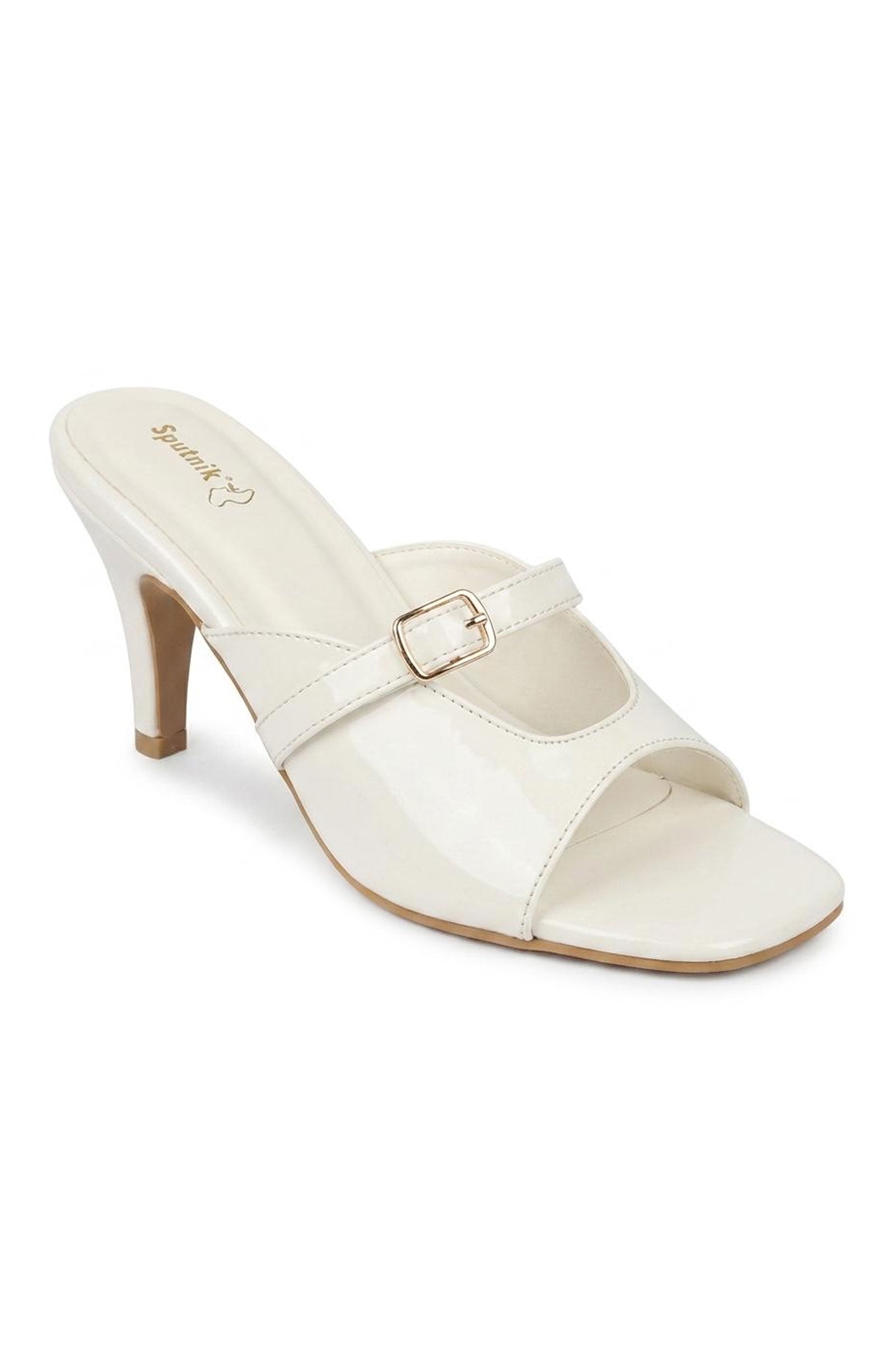 White Patent Fancy Heel L02748/3pt